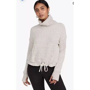 [Sweaty Betty] Restful Boucle Sweatshirt Textured Pullover Gray Size‎ 8